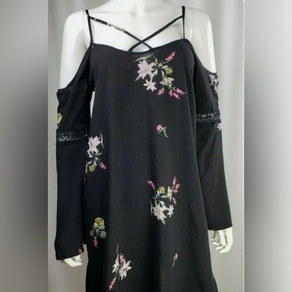 Target Black Floral Dress size XXL - Picture 1 of 7